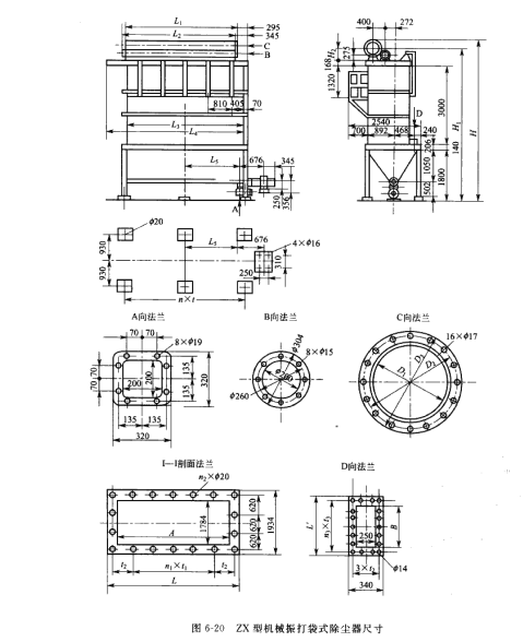 ZX型機械振打袋式除塵(chén)器 ZX型機械振打袋式除(chú)塵器